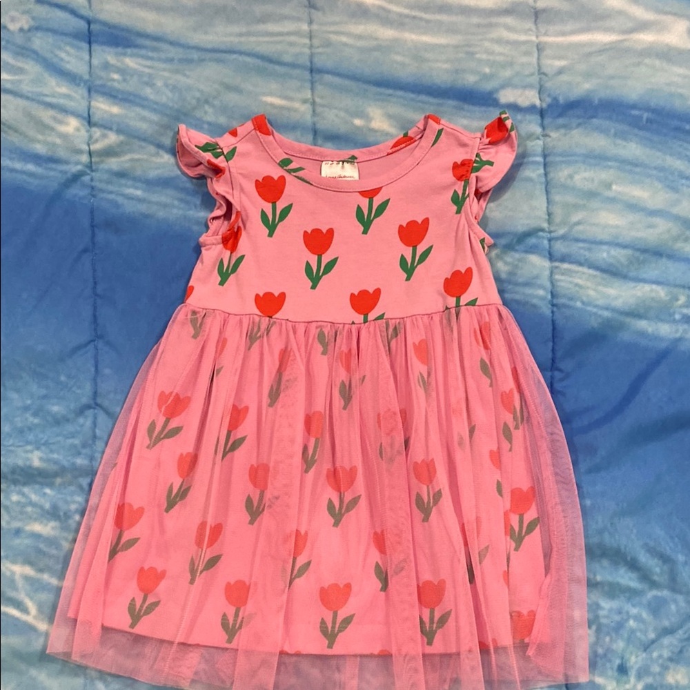 Hanna Andersson Pink Tulip Kids Dress
